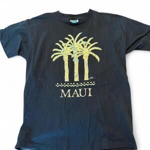Vintage 1990s black Maui Hawaii graphic tee